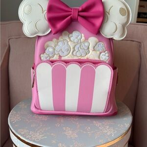 Loungefly Disney Minnie Mouse Popcorn Ears Mini Backpack